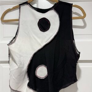 Black and White Yin Yang Women's Top